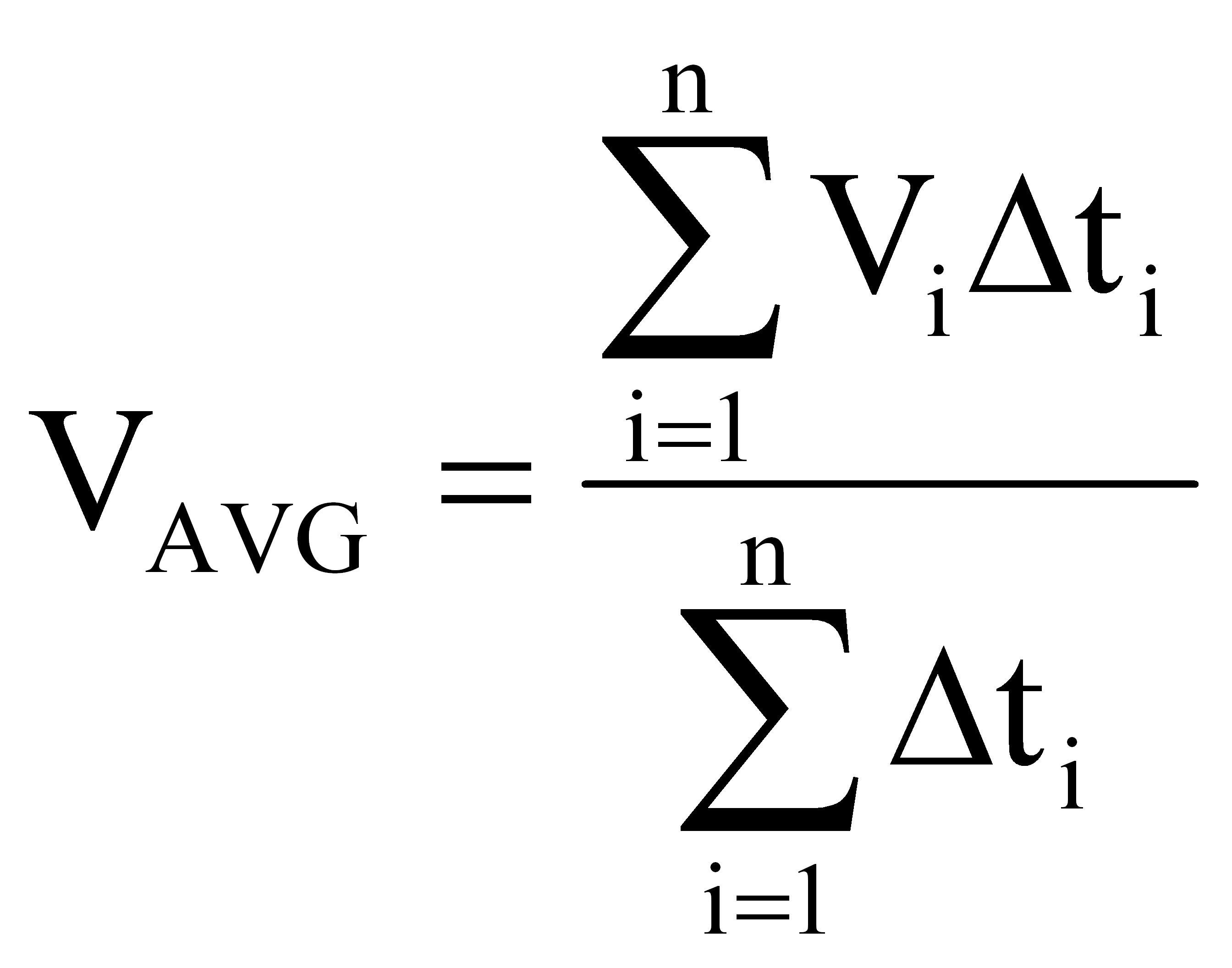 average velocity equation